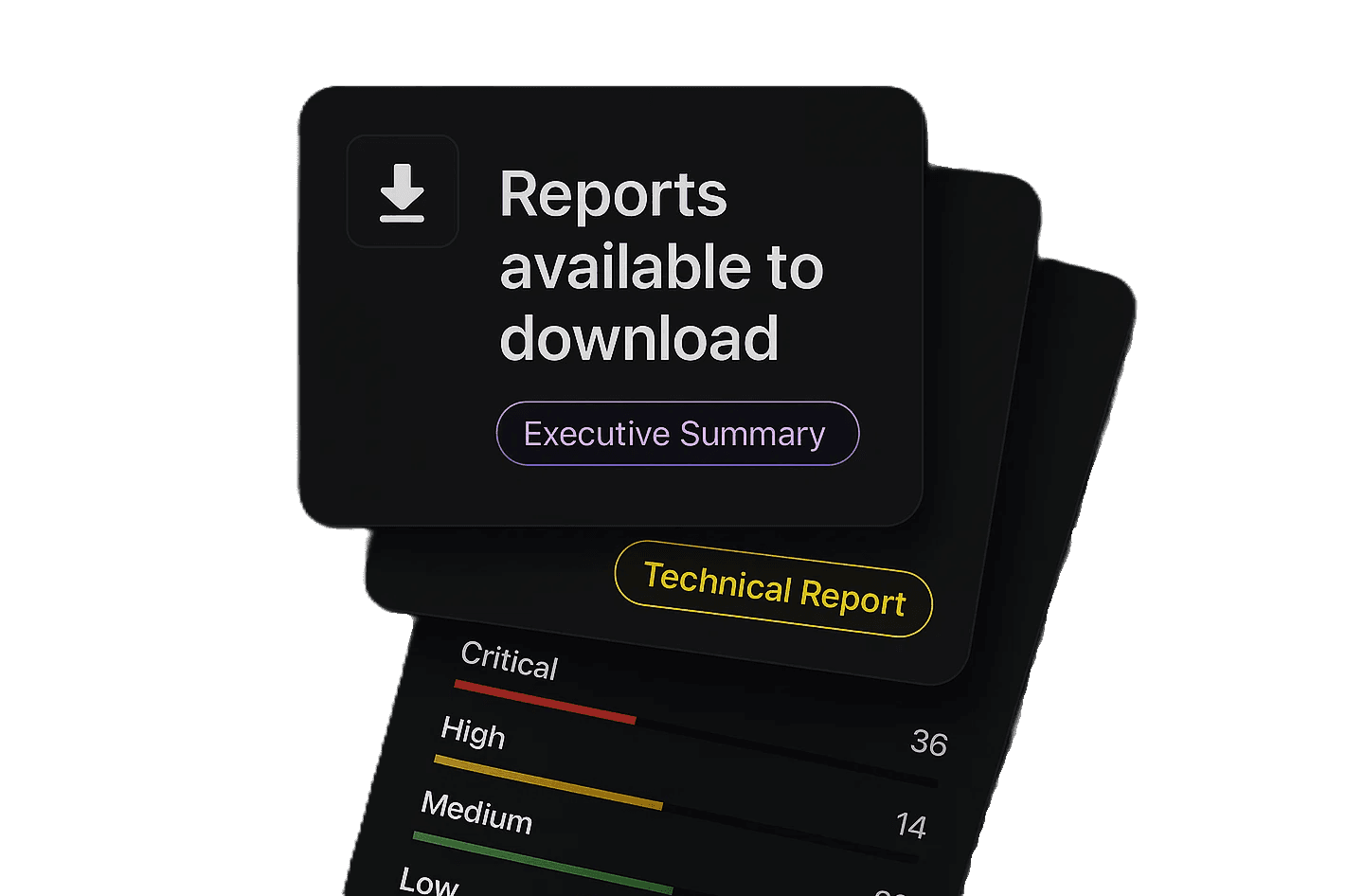 Shinobi tailored report download interface