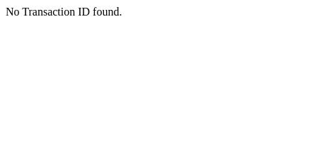 The "No Transaction ID found" error message