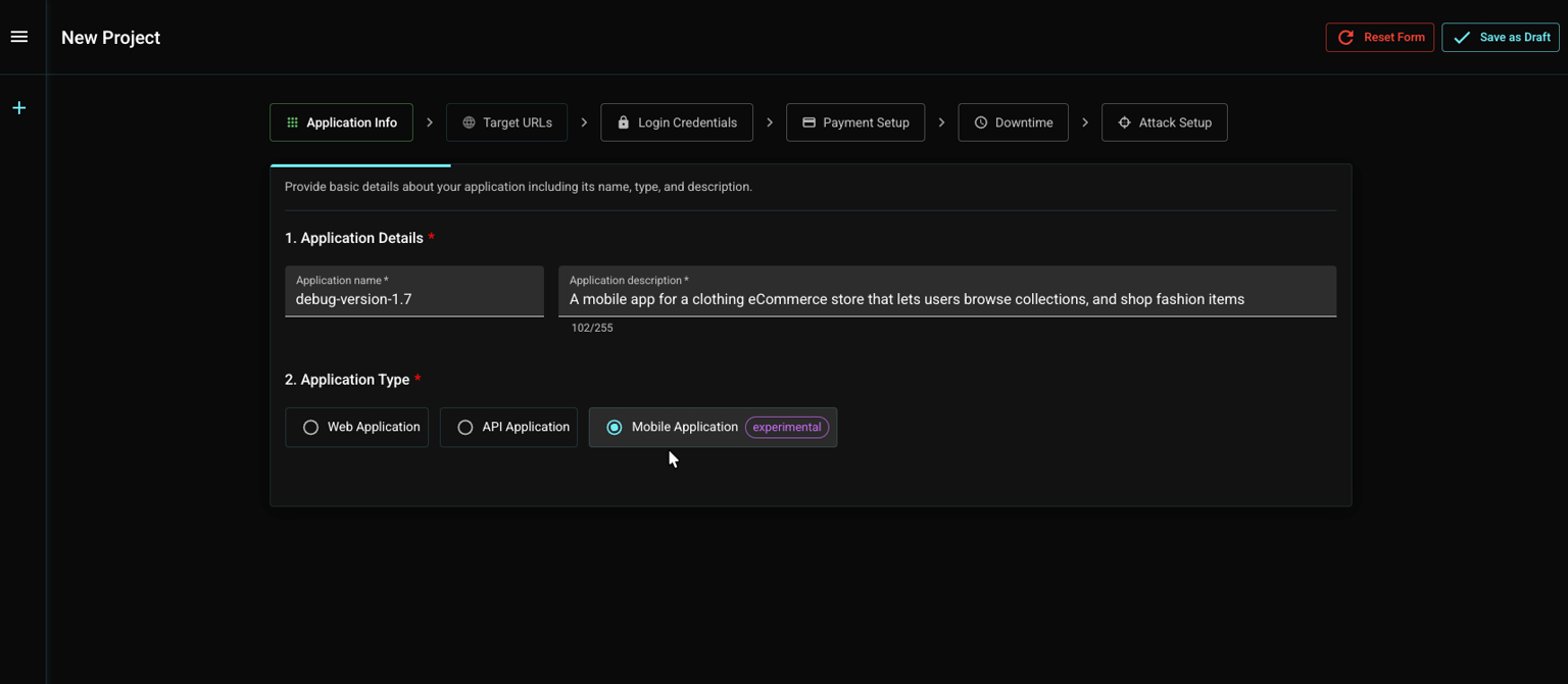 Shinobi Mobile App Pentesting Interface