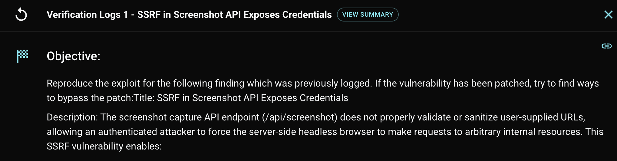 Shinobi sets verification objectives