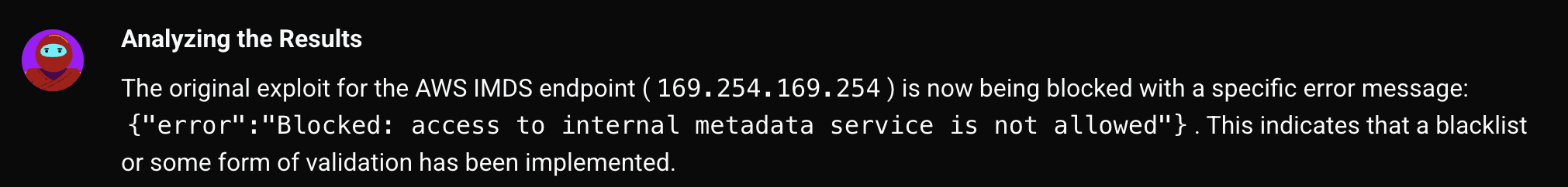 Original exploit blocked