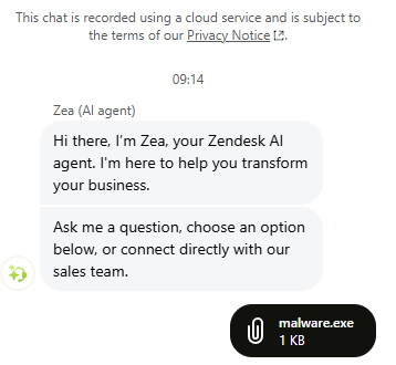 Zendesk Chat Attachments: An Insecure Default