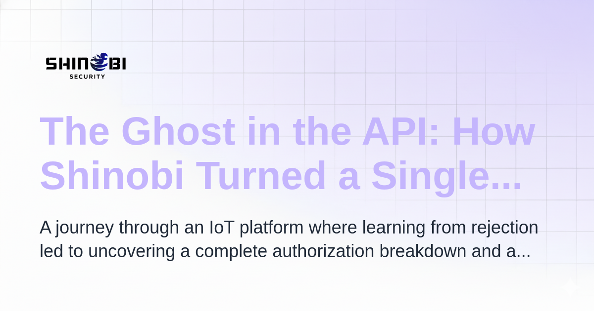 The Ghost in the API: How Shinobi Turned a Single Flaw into Super Admin ...